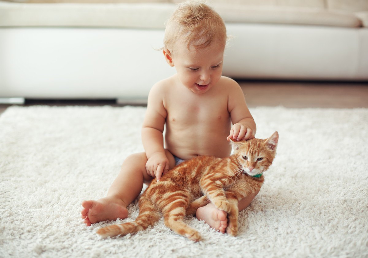 猫が『人間の赤ちゃん』にとる優しい行動3選！同居する際に注意すべきこととは？