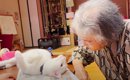 見つめ合う二人！猫とおばあちゃんの可愛さに癒される人続出「穏やか…