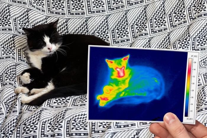 猫とサーモグラフィ