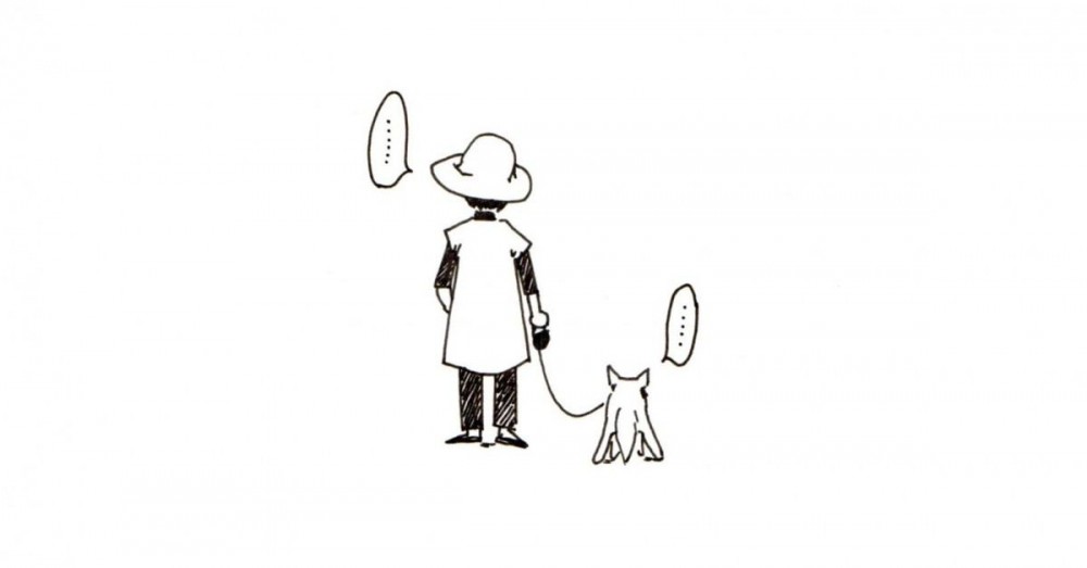 暖かく見守ってください。『老犬とのお散歩』を描いたイラストが話題に
