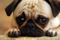 犬が悲しそうな表情…の画像