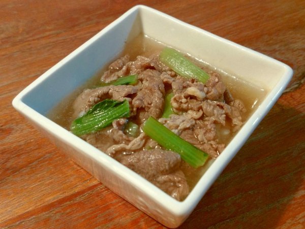 牛肉と小松菜のスープご飯