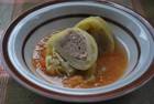 【わんちゃんごはん】『里芋入りロールキャベツ～人参スープ仕立て』のレシピ