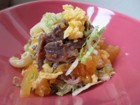【わんちゃんごはん】『砂肝とみかんのごちそう春サラダ』のレシピ