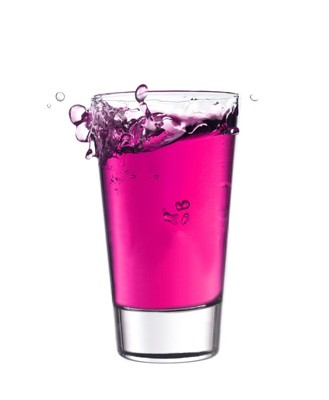 ピンクの水