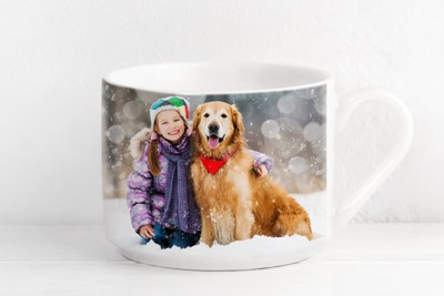 犬の写真のマグカップ