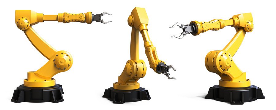 アームとハンドルの工業用ロボット