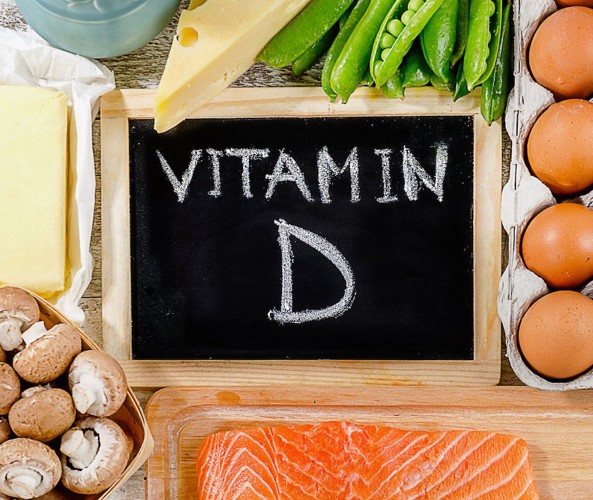 VitaminDの文字と食品