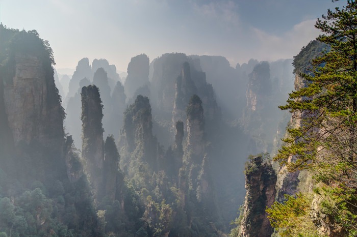 中国の山々